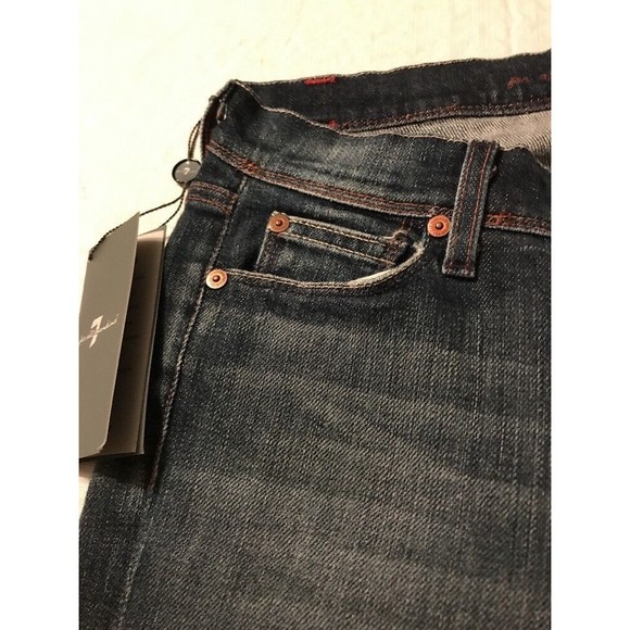 7 For All Mankind Women's Jeans Crop Mia  Distressed Size 27 NWT - Picture 3 of 10